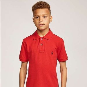 Red Ralph Lauren Boys Polo L